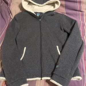 Kuhl Gray Jacket with Cream Lining